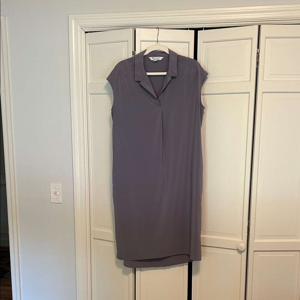 Athleta Daybreak Purple-Gray Midi Dress